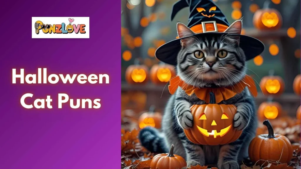 Pumpkin cat puns