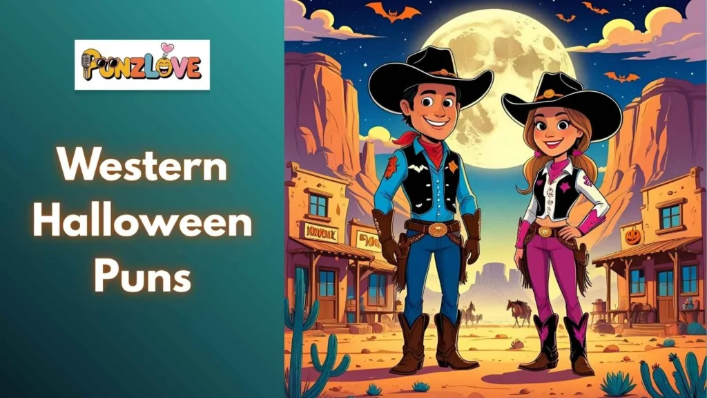 Cowboy and Cowgirl Halloween Wordplay