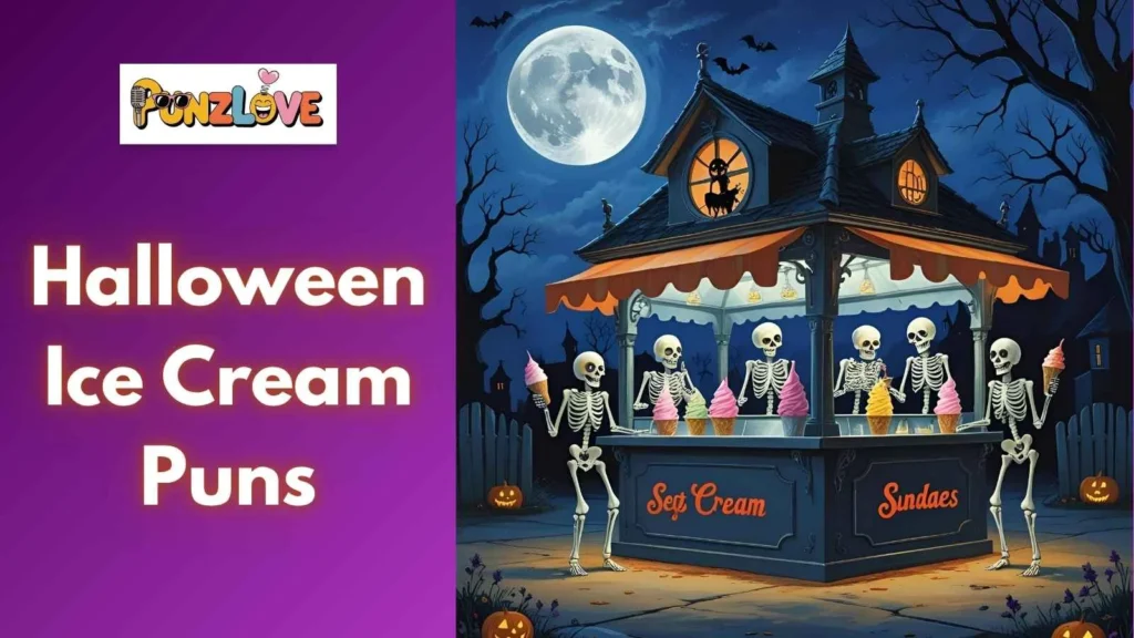 Haunted Ice Cream Shop Puns